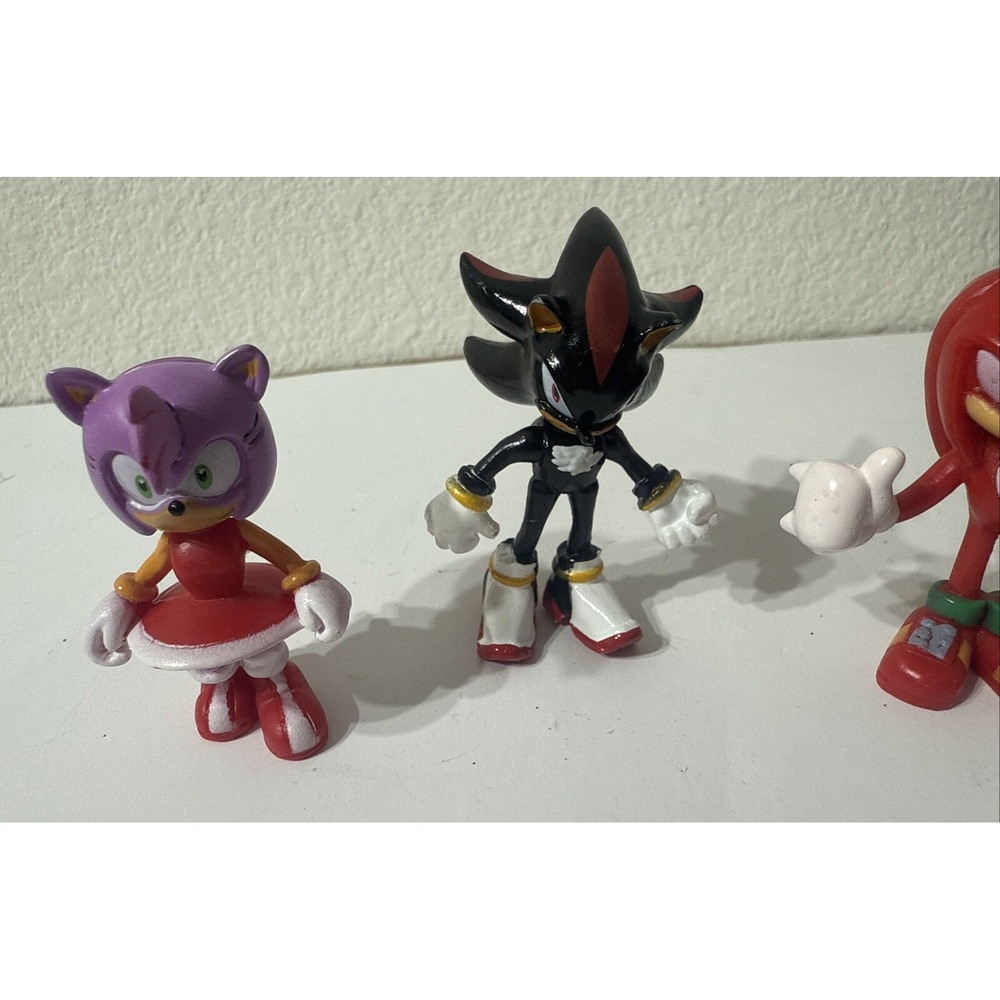 SEGA Sonic the hedgehog PVC‎ 2" figures LOT Amy Rose shadow knuckles Excellent